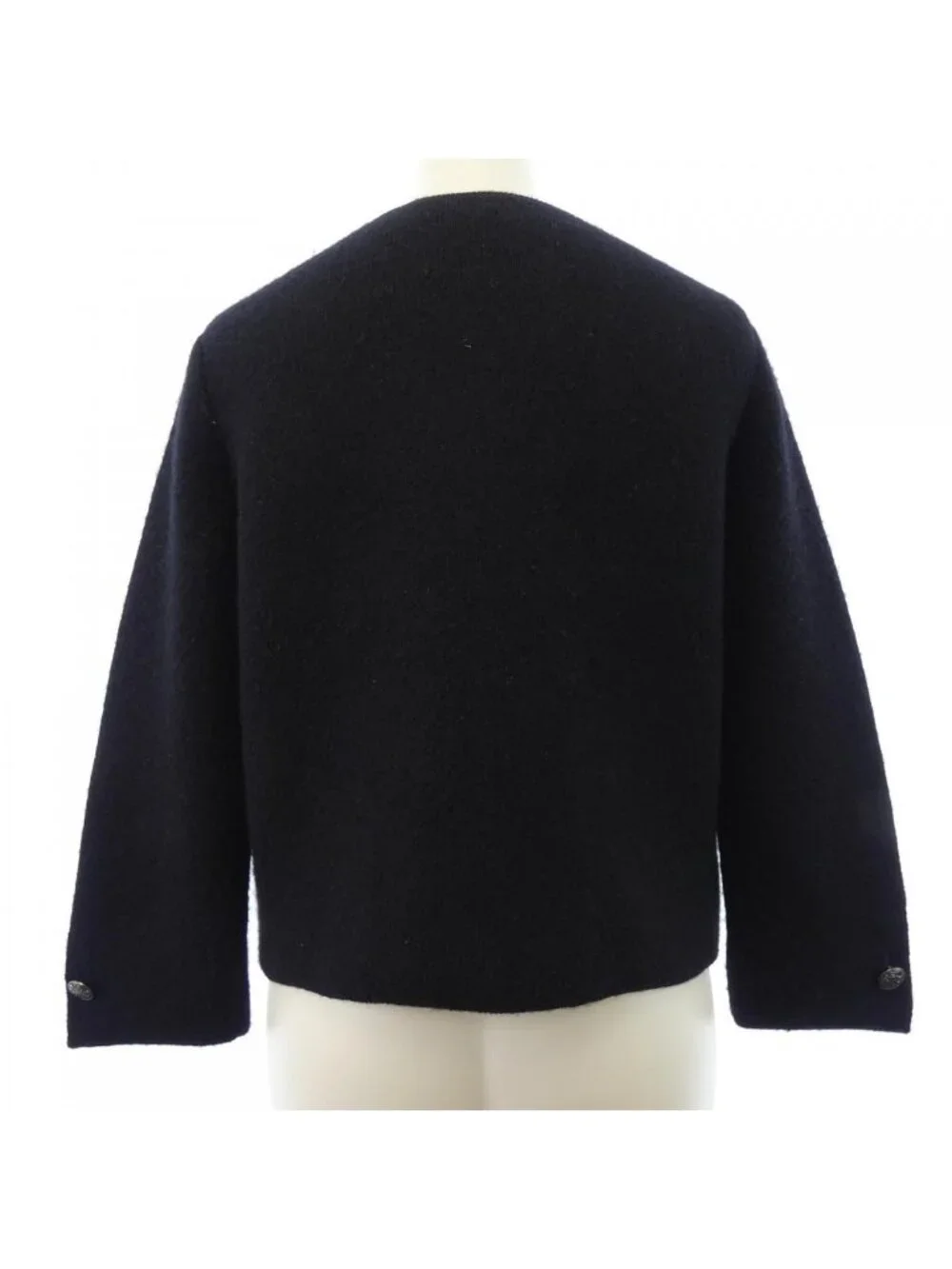 Chanel Collarless Jacket Black